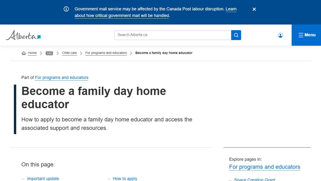 Become a family day home educator Alberta.ca